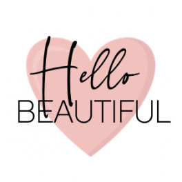 Sticker - Hello Beautiful Light Pink Heart